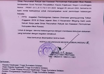 Penyidik Kejari Investigasi Dugaan Penyimpangan Proyek Perkim Mura