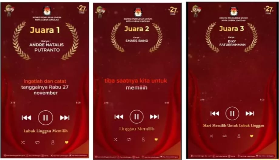 Pemenang Cipta Jingle Pilkada Diumumkan