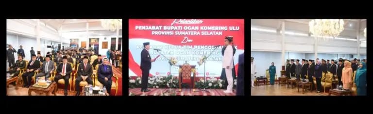 Ketua DPRD Sumsel Anita Noeringhati Hadiri Pelantikan Pj Bupati Ogan Komering Ulu