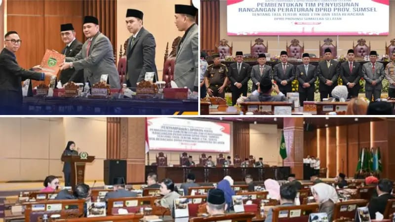 Paripurna V dan VI, DPRD Sumsel Sahkan Tatib Dan Alat Kelengkapan Dewan