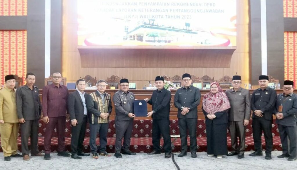 DPRD Kota Lubuklinggau Gelar Rapat Paripurna Bahas Rekomendasi LKPJ Wali Kota 2023